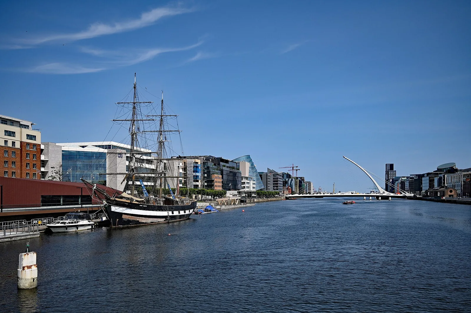 Buildings along the River Liffey in Dublin